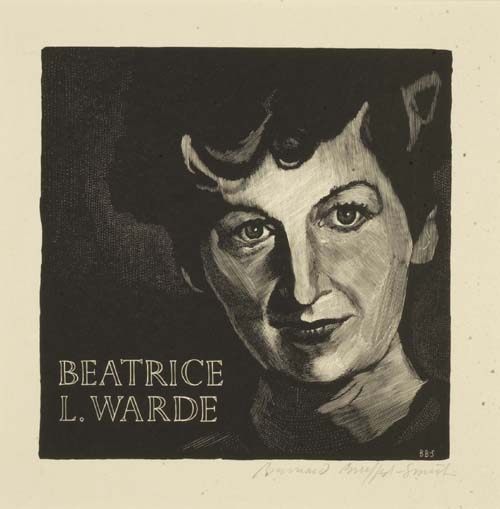 Portrait of Beatrice L. Warde, by Bernard Brussel-Smith