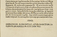 Crispi Salustii De coniuratione Catilinae liber incipit, printed by the Nuns of San Jacopo di Ripoli